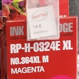 CARTOUCHE REGENEREE HP MAGENTA 12ML